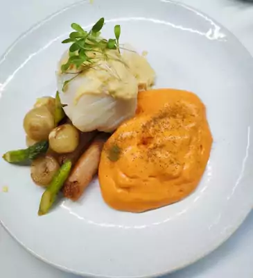Bacalhau, sasifi e abóbora